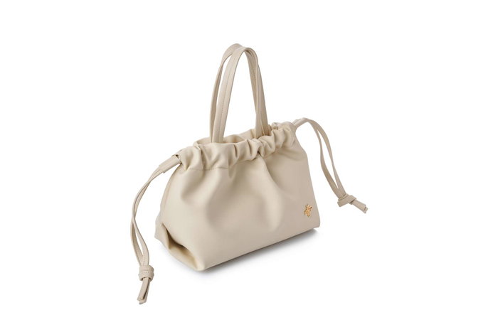 Lucky Bees Lauren Bolso de Mano Crema